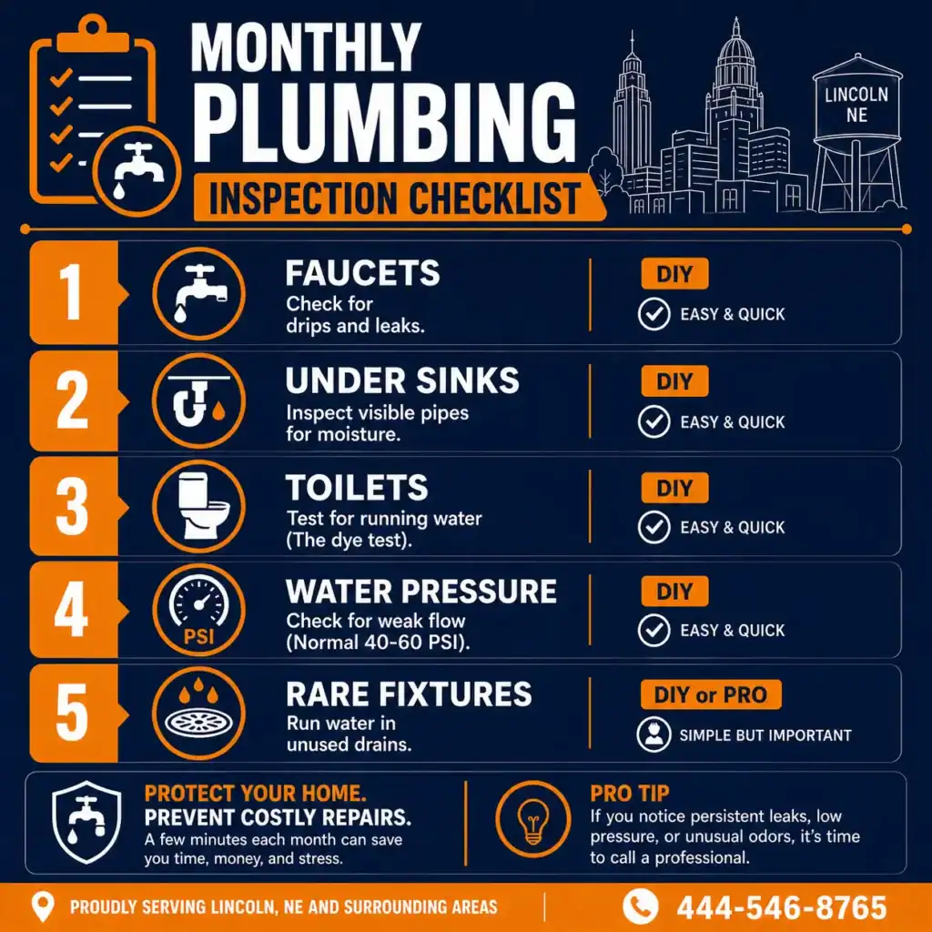 Monthly Plumbing Checklist